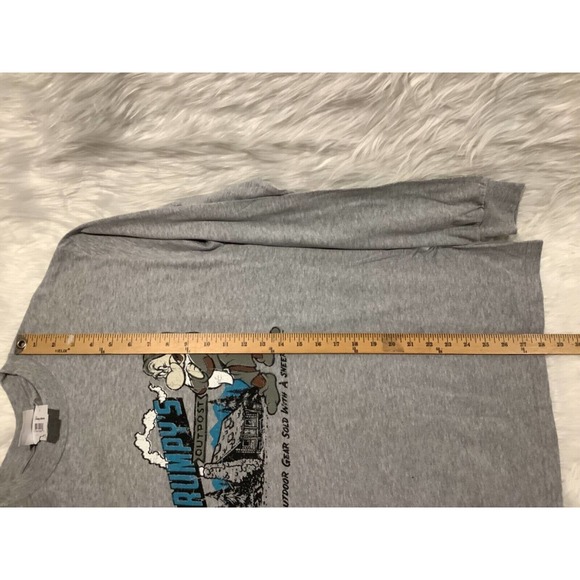 NWT Disney Store Sz M heather gray GRUMPY’S OUTPOST l/s unisex knit t-Shirt - Picture 5 of 8